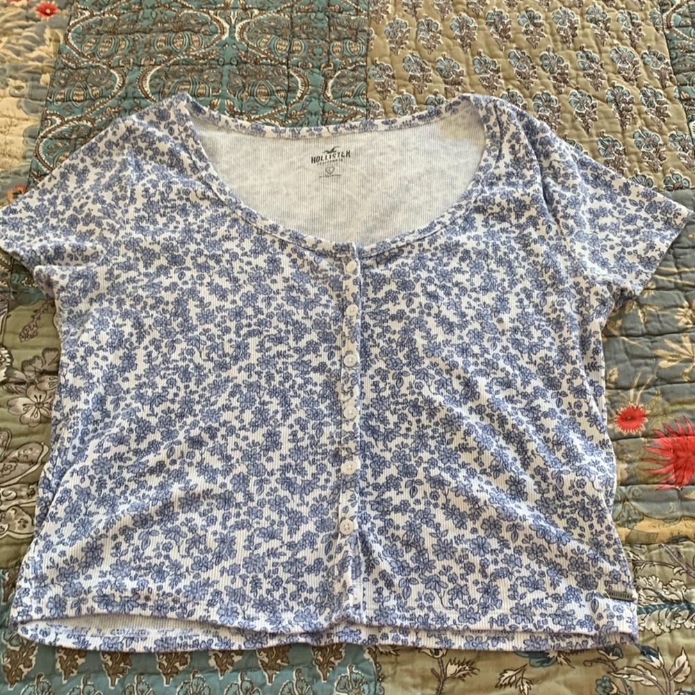 Hollister Babydoll Crop Top Size Large